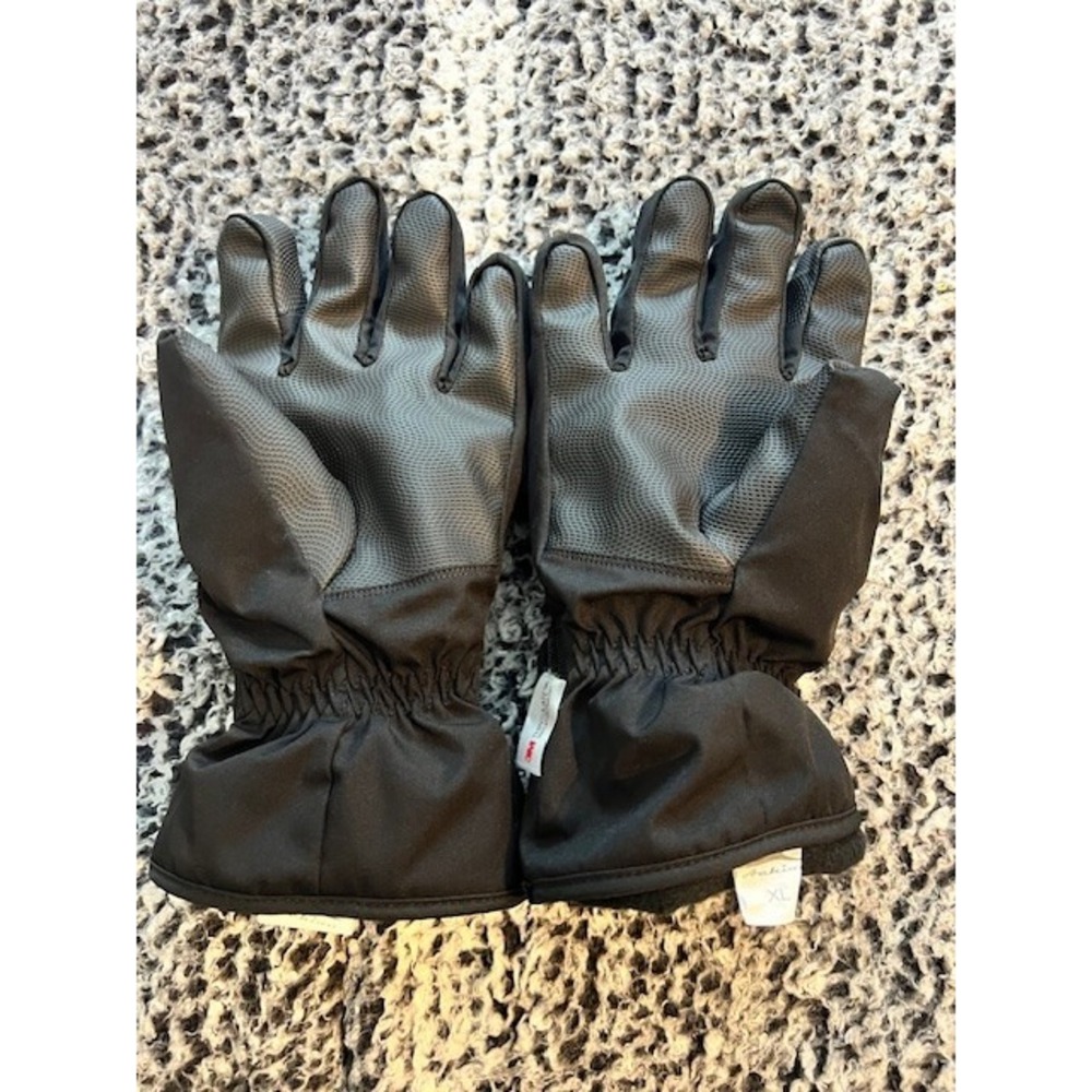 NEW Men's 3M Thinsulate‎ Gloves - MOVEMENT Black with Belt/Strap ~ Size XL